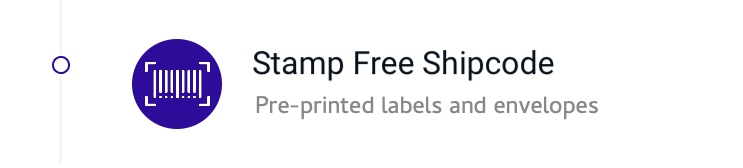 StampFree Shipcode.Pre-printed labels and envelopes